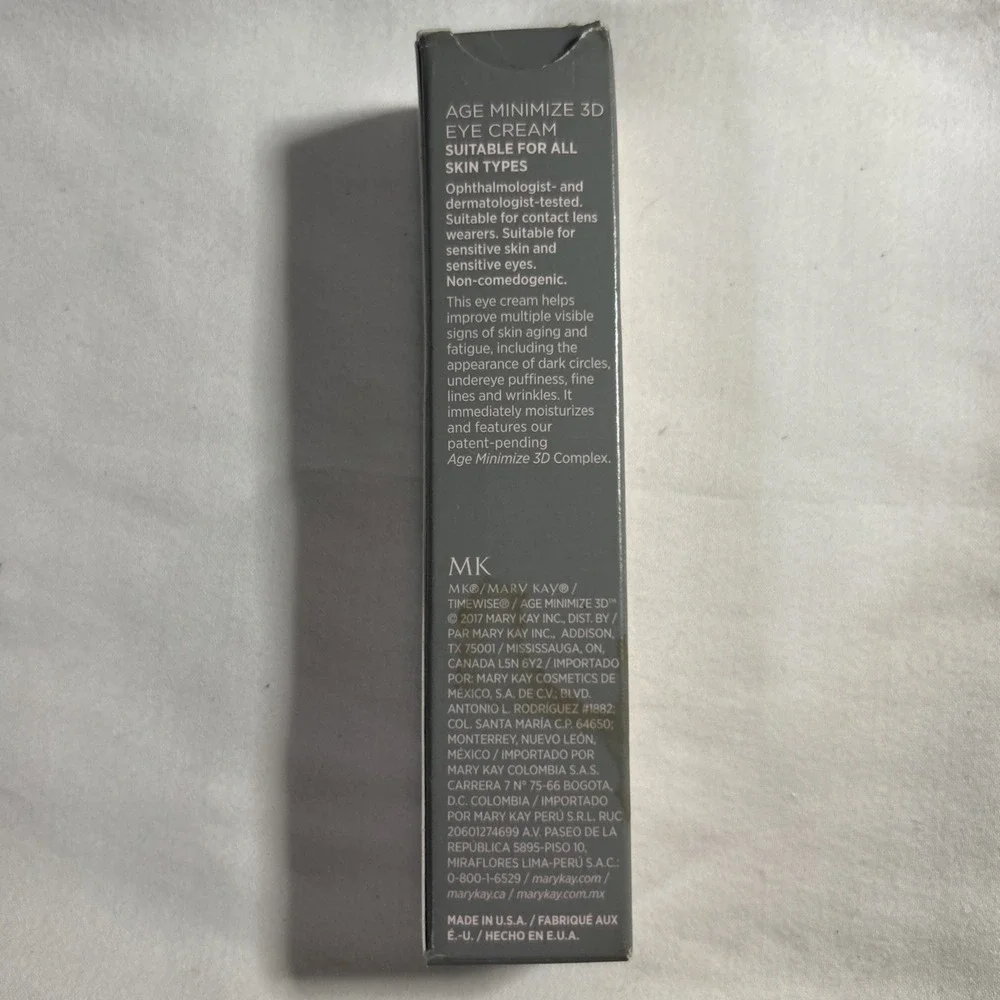 MARY KAY TIMEWISE AGE MINIMIZE 3D~EYE CREAM~089008~FULL SIZE~NIB~DISCONTINUED!